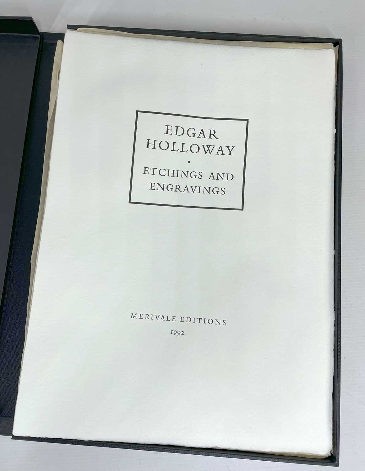 ‡ EDGAR HOLLOWAY limited edition (7/40) portfolio of seven etchings and engravings produced by - Image 3 of 13