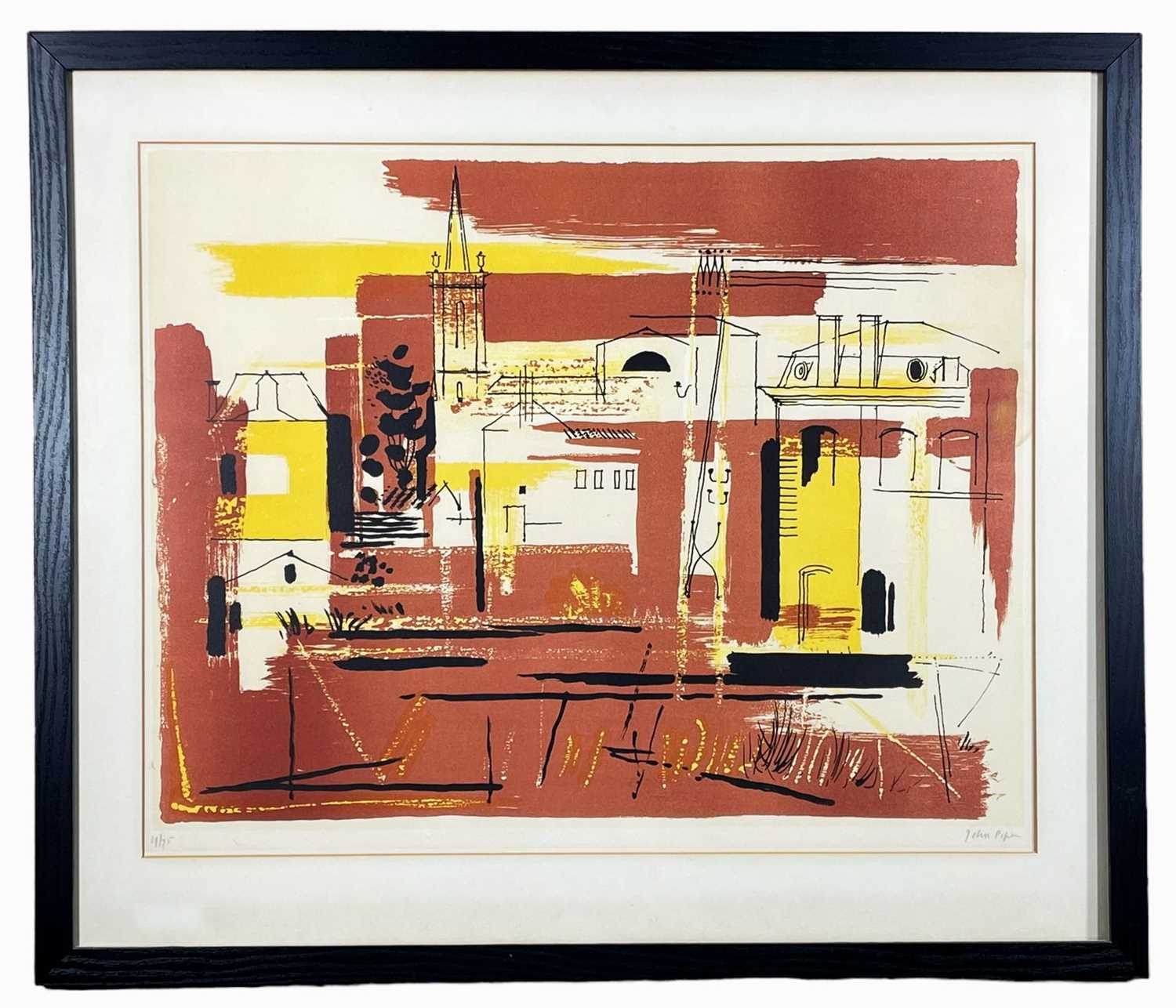 ‡ JOHN PIPER limited edition (19/75) lithograph - entitled verso, 'Ile d'Elle', signed fully in - Image 2 of 2