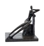 ‡ HELEN SINCLAIR limited edition (4/18) stone-resin sculpture - entitled, 'Long and Leisurely',