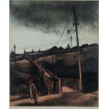 ‡ GEORGE CHAPMAN artists proof etching - Y Bont / The Bridge, signed fully in pencil, 71 x 60cms