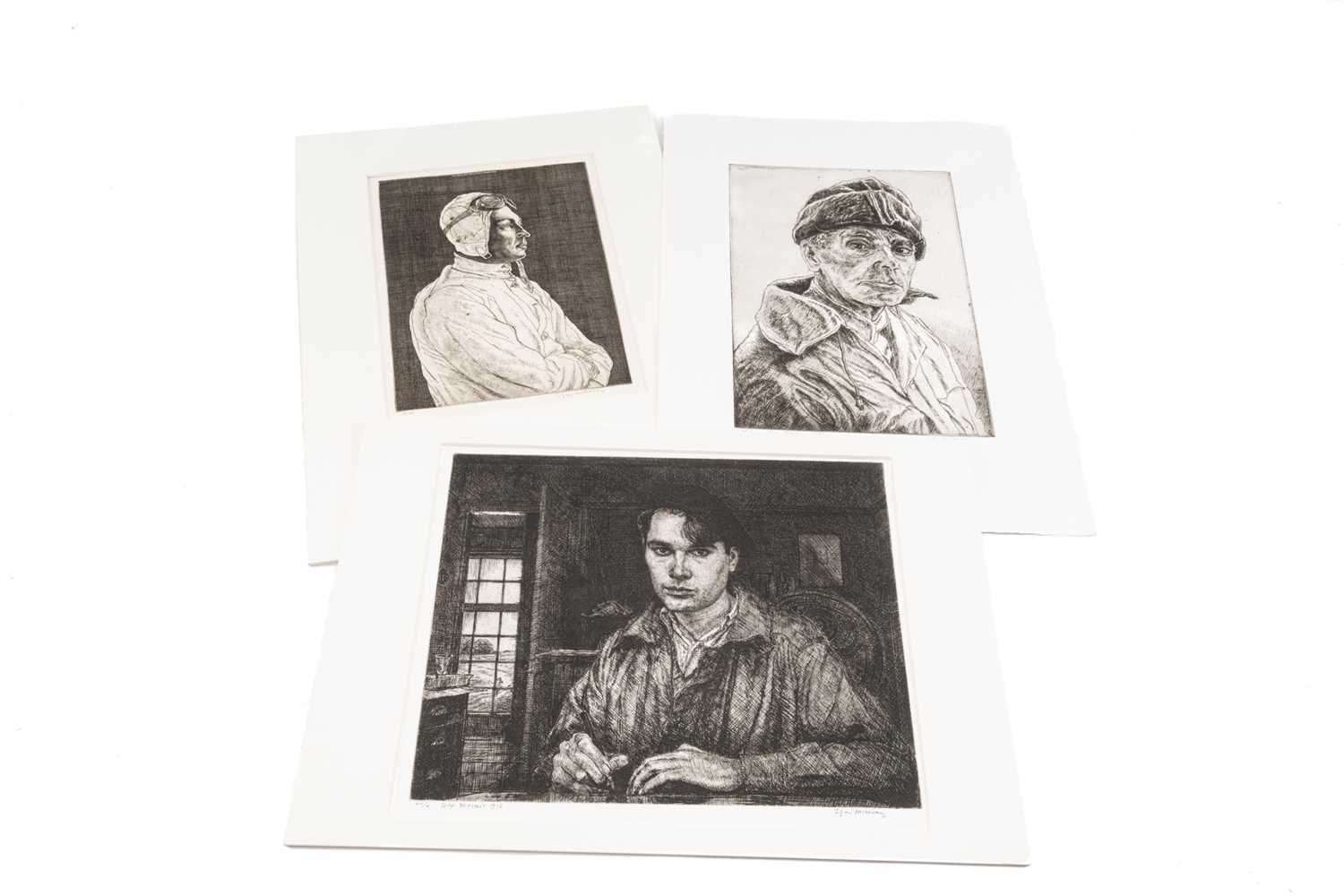 ‡ EDGAR HOLLOWAY limited edition (7/40) portfolio of seven etchings and engravings produced by - Image 2 of 13