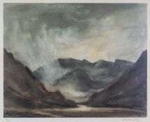 ‡ SIR KYFFIN WILLIAMS RA limited edition (41/150) print - Nant Ffrancon, fully signed in pencil,