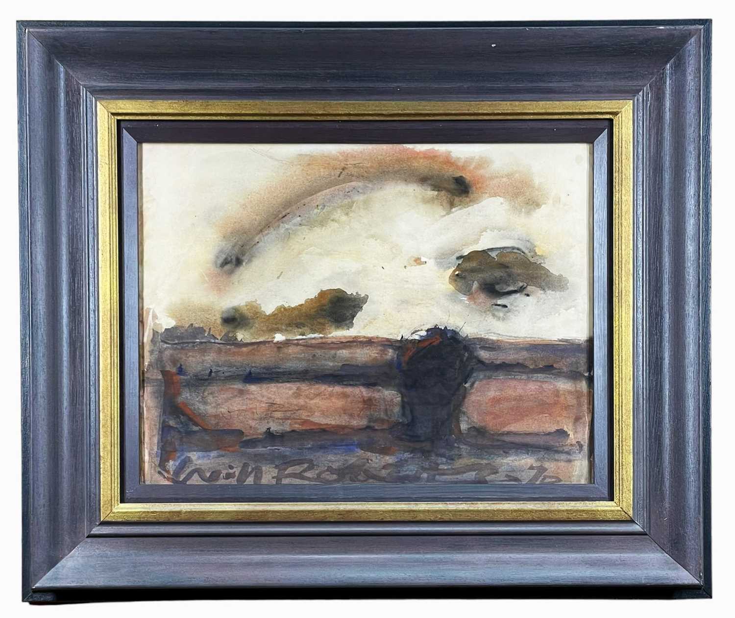 ‡ WILL ROBERTS watercolour - landscape and clouds, signed, 29 x 40cms Provenance: private collection - Image 2 of 2