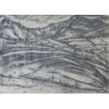 ‡ PETER PRENDERGAST pencil on paper - entitled verso, 'Study for Carneddau', signed and dated '84,