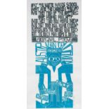 ‡ PAUL PETER PIECH two colour lithograph - Australian First Nations land rights poem by Bill Day, '