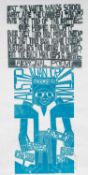 ‡ PAUL PETER PIECH two colour lithograph - Australian First Nations land rights poem by Bill Day, '
