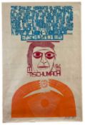 ‡ PAUL PETER PIECH three colour lithograph - quote form British economist E.F.Schumacher CBE