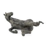 ‡ MARK UPTON edition (1/1) bronze - entitled 'Horse', signed and numbered with monogram, 12cms h,