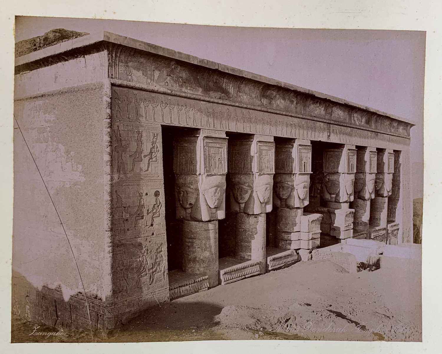 EGYPT & PALESTINE PHOTOGRAPHS: collection of 49 albumen print views of Egypt, by photographers - Image 4 of 7