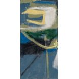 ‡ TREVOR BELL (1930-2017) oil on canvas - abstract, unsigned, 53.5 x 26cms Provenance: deceased