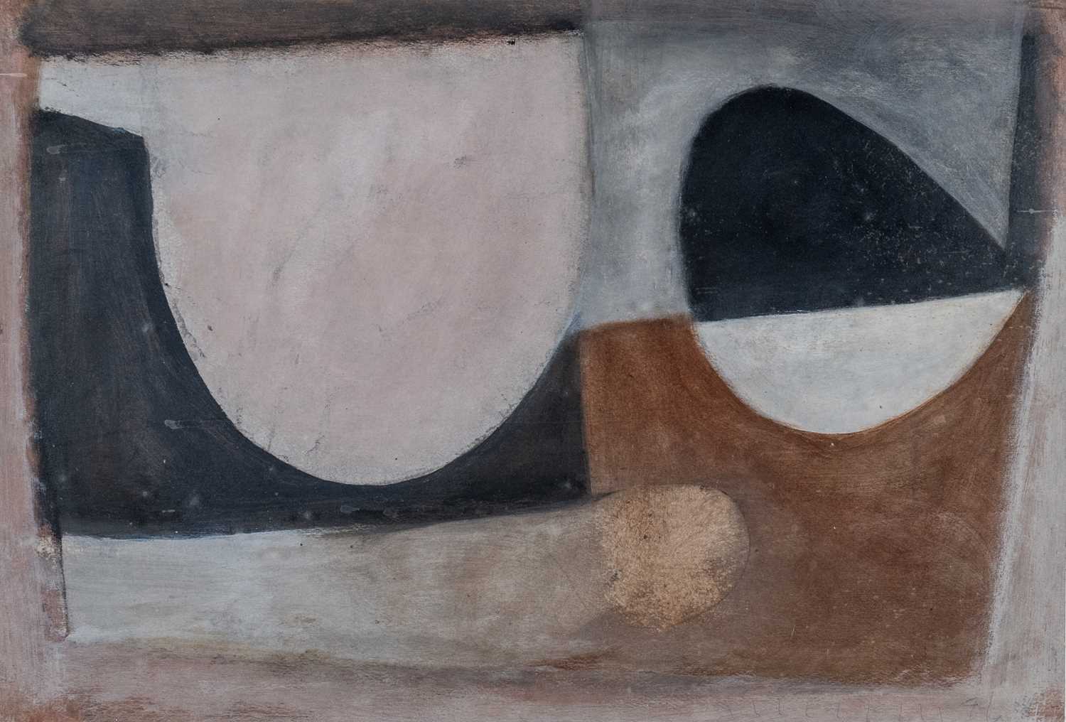 ‡ ROY TURNER DURRANT (1925-1998) gouache - entitled verso 'Inscape (To Groton)', signed bottom right