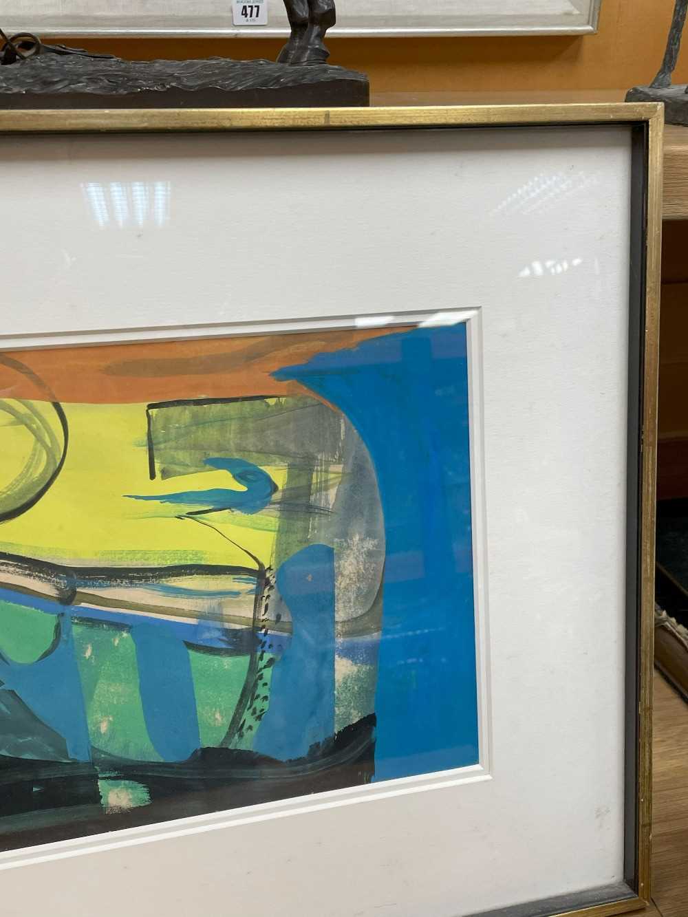 ‡ PETER LANYON (1918-1964) gouache - entitled verso on Anthony Hepworth Fine Art label 'Prague, - Image 4 of 28