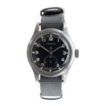 VERTEX WORLD WAR II MILITARY WRISTWATCH, one of the famous 'Dirty Dozen' collection, the black
