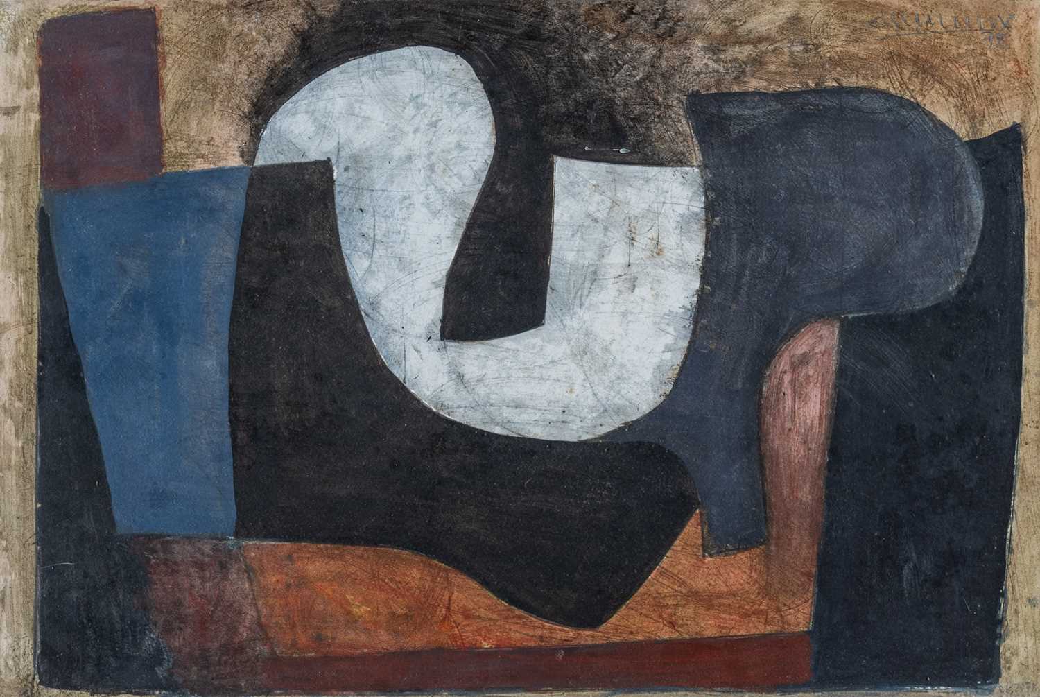 ‡ ROY TURNER DURRANT (1925-1998) mixed media including acrylics on paper - entitled verso '