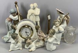 LLADRO PORCELAIN FIGURINES & MIXED OTHER GROUP, lot includes 2 x larger instrument playing