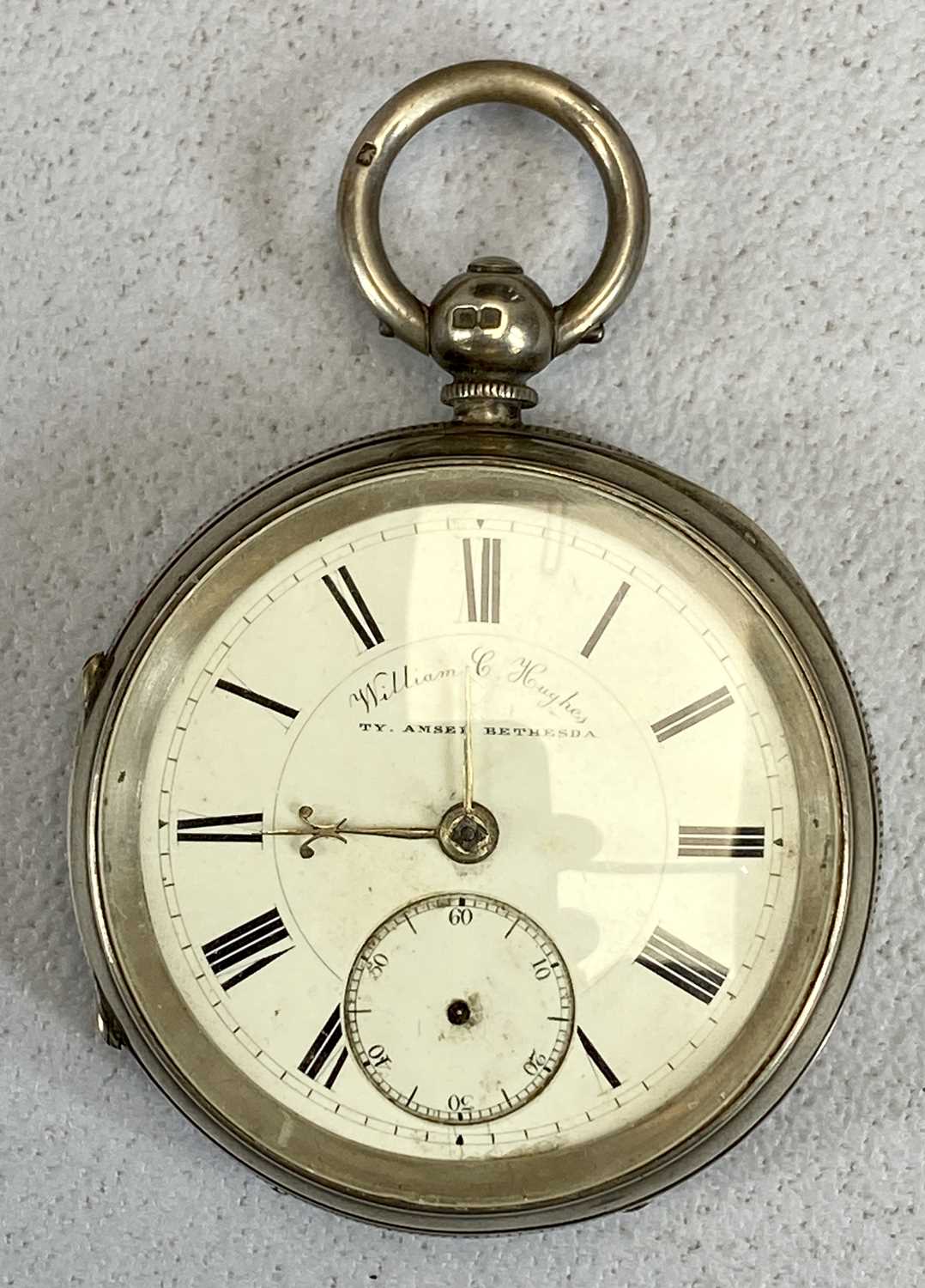 THREE SILVER CASED OPEN FACE POCKET WATCHES & A GOLD PLATED SIMILAR, each of the silver cased - Image 2 of 12