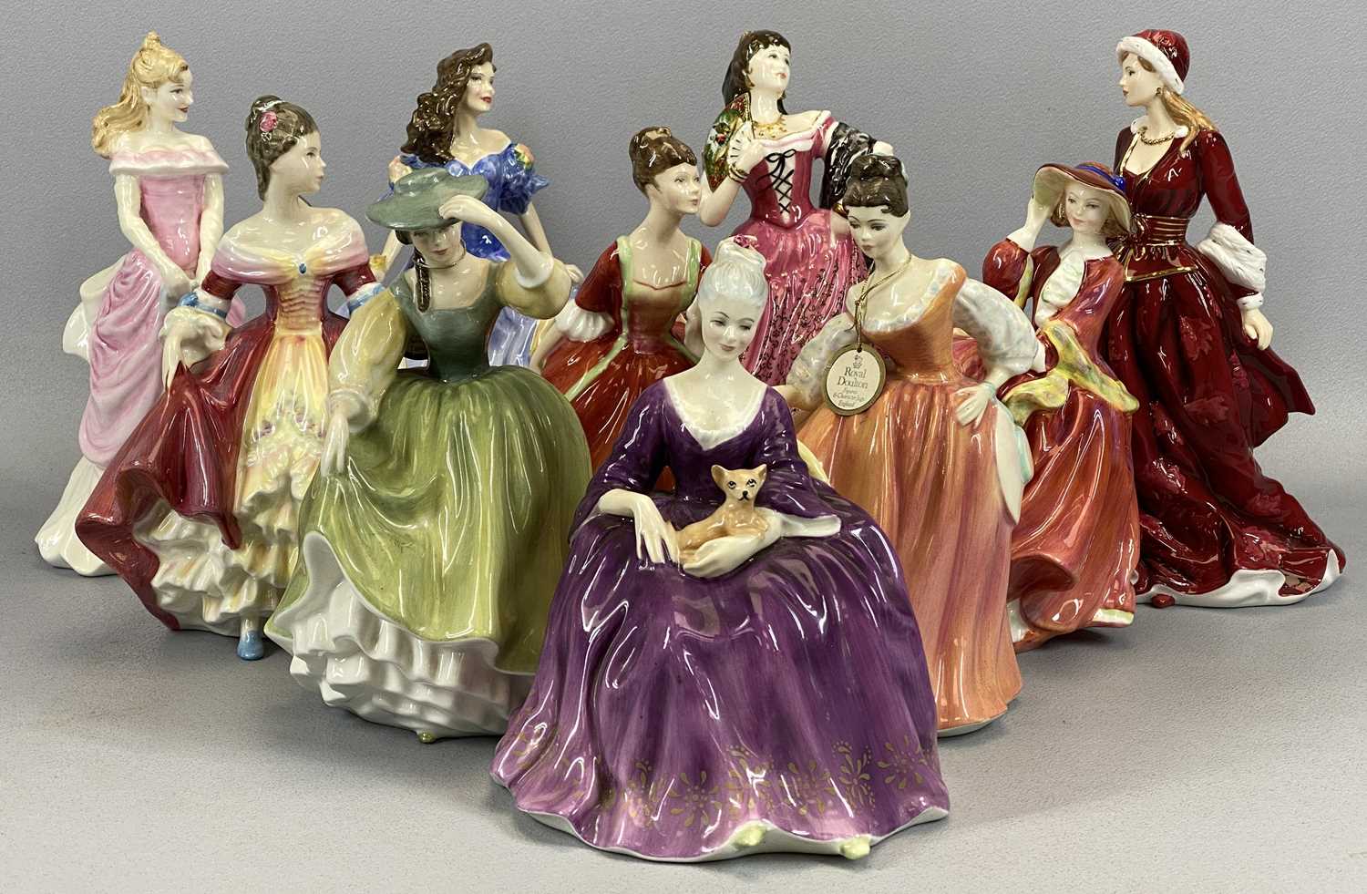 TEN ROYAL DOULTON FIGURINES, 'Carmen' HN3993, 'Rebecca' HN4041, 'Natalie' HN4048, 'Fair Lady'