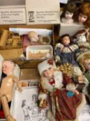 PORCELAIN HEADED DOLLS, 'Beltane Ceramics' and other and associated items Provenance: private