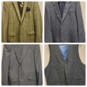 GENTLEMAN'S CLOTHING - a collection of sports jackets, waistcoats, suits, and trousers Skopes, Brook