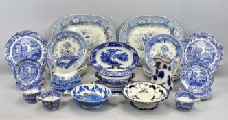 BOTANICAL BEAUTIES 12 PIECE PART DRESSER SET & OTHER BLUE AND WHITE WARES, lot includes 2 x 40 x