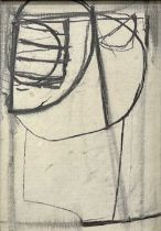 ‡ PETER JOYCE (British, b. 1964) charcoal on board - titled verso 'Tide Disorder, November 1991',