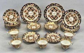 EARLY 19TH CENTURY DERBY JAPAN PATTERN TEA SERVICE, red printed marks, approx. 26 pieces Provenance: