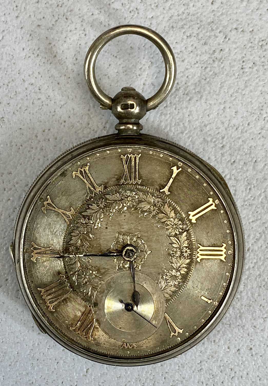 THREE SILVER CASED OPEN FACE POCKET WATCHES & A GOLD PLATED SIMILAR, each of the silver cased - Image 4 of 12