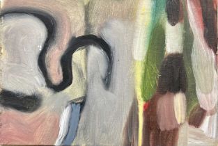 ‡ JONATHAN HUNT (British, 20th Century) oil on board - abstract, 13.5 x 20cms, and collage -