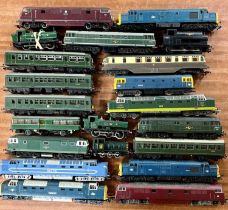 NINETEEN OO SCALE LOCOMOTIVES & ROLLING STOCK, Hornby, Triang, Lima and others, as listed