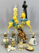ROYAL DOULTON, WORCESTER, BABYCHAM BAMBI PLASTIC FIGURINES & OTHERS, lot includes Royal Doulton '