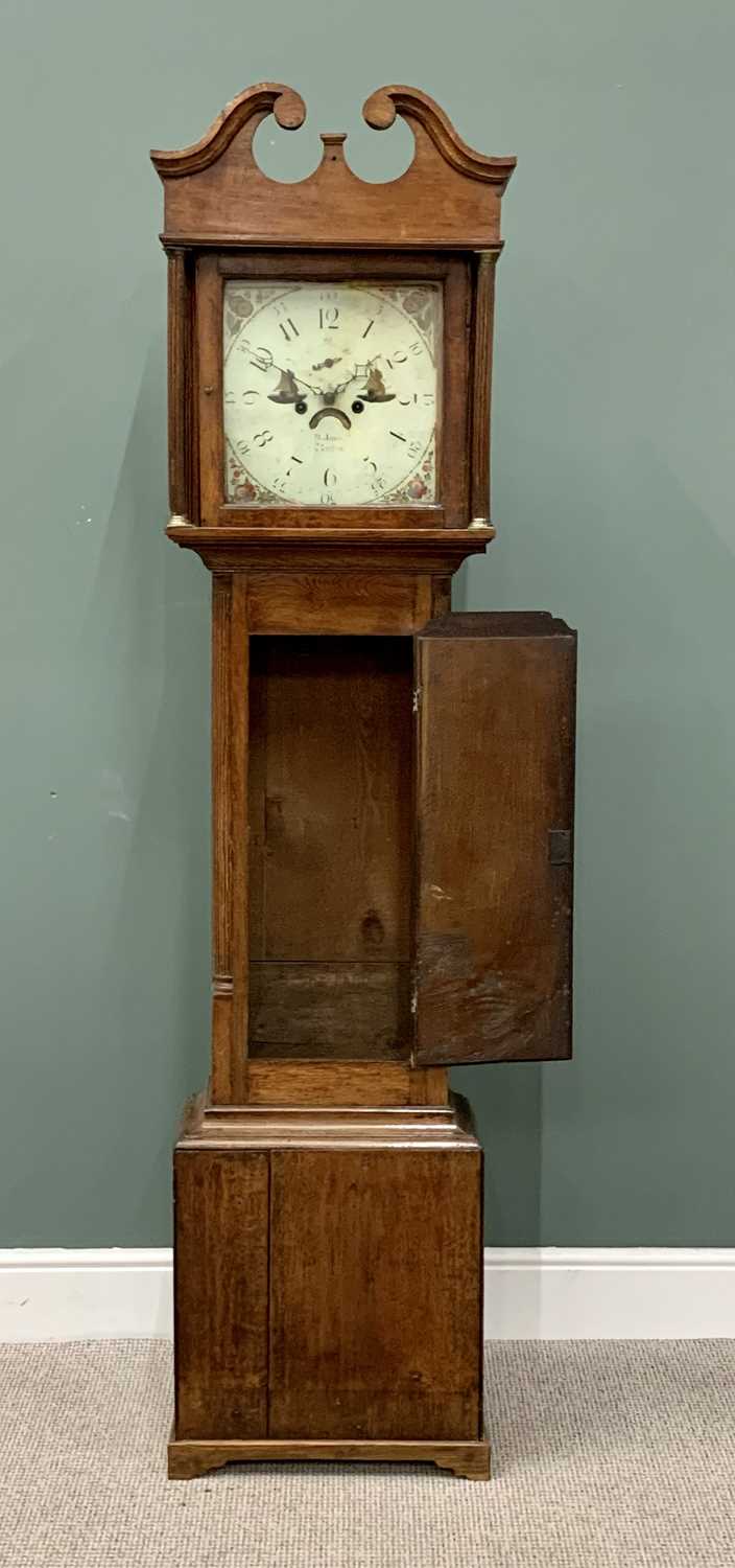 NORTH WALES LONGCASE CLOCK BY R JONES OF RUTHIN circa 1860, painted square dial set with Arabic - Image 2 of 10