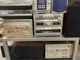 MIXED QUANTITY OF HI-FI / STEREO EQUIPMENT, MAKERS INCLUDE GEC, AIWA & AMSTRAD, lot includes 6 x GEC