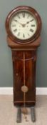 MID-19TH CENTURY TAVERN WALL ALARM CLOCK BY THOMAS LEADBEATER, WREXHAM, painted circular dial,