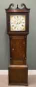 OWEN WILLIAMS PENRHYN OAK LONGCASE CLOCK CIRCA 1830, 14-inch square painted dial set with Roman