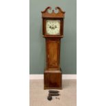 NORTH WALES LONGCASE CLOCK BY R JONES OF RUTHIN circa 1860, painted square dial set with Arabic