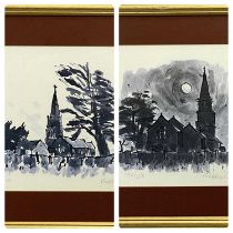 SIR KYFFIN WILLIAMS OBE RA (British, 1918-2006) limited edition (146/250) prints, a pair - titled