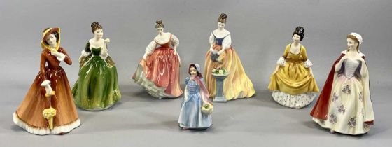 SEVEN ROYAL DOULTON LADY FIGURINES, 'Wendy' HN2109, 'Alexandra' HN3286, 'Coralie' HN2307, 'Bess'