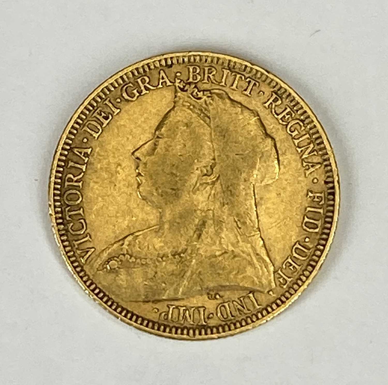 QUEEN VICTORIA VEILED BUST GOLD FULL SOVEREIGN, 1893, 8g Provenance: private collection Gwynedd - Image 2 of 2