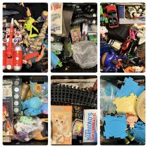 LARGE QUANTITY OF COLLECTABLES, TOYS, GAMES & OTHER ITEMS (in 6 boxes / crates) Provenance: