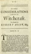 GLANVILL (JOSEPH) 'Saducismus Triumphatus, Full and Plain Evidence Concerning Witches and