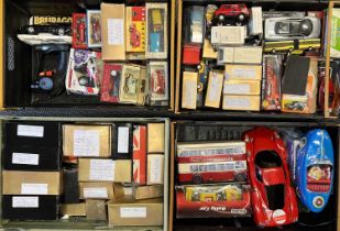 QUANTITY OF DIECAST & OTHER SCALE MODEL VEHICLES, many boxed with various other collectables (in 5