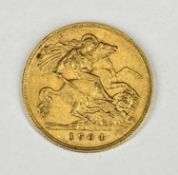 EDWARD VII GOLD HALF SOVEREIGN, 1904, 4g Provenance: private collection Gwynedd