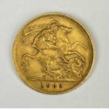 EDWARD VII GOLD HALF SOVEREIGN, 1909, 4g Provenance: private collection Gwynedd