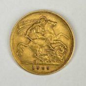 EDWARD VII GOLD HALF SOVEREIGN, 1909, 4g Provenance: private collection Gwynedd