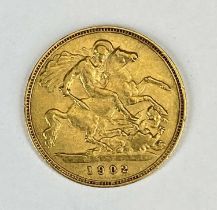 EDWARD VII GOLD HALF SOVEREIGN, 1902, 4g Provenance: private collection Gwynedd