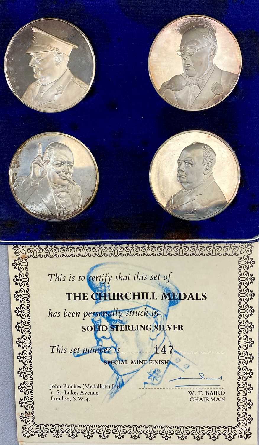 JOHN PINCHES & OTHER SOLID SILVER MEDALS comprising cased pair 200th Anniversary of Cook's Discovery - Image 2 of 4
