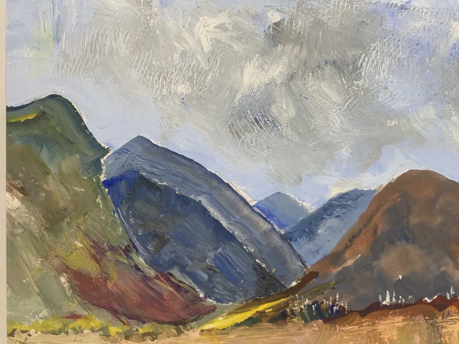 SEIRIOL DAVIES (British, 20th Century) gouache - titled verso 'Llansteffan', signed, dated 1999, - Image 4 of 6