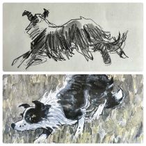 SIR KYFFIN WILLIAMS OBE RA (British, 1918-2006) greeting cards /promotional cards / prints x two -