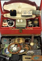 MIXED VINTAGE & LATER JEWELLERY, WATCHES, BUCKLES & OTHER COLLECTABLES, including simulated