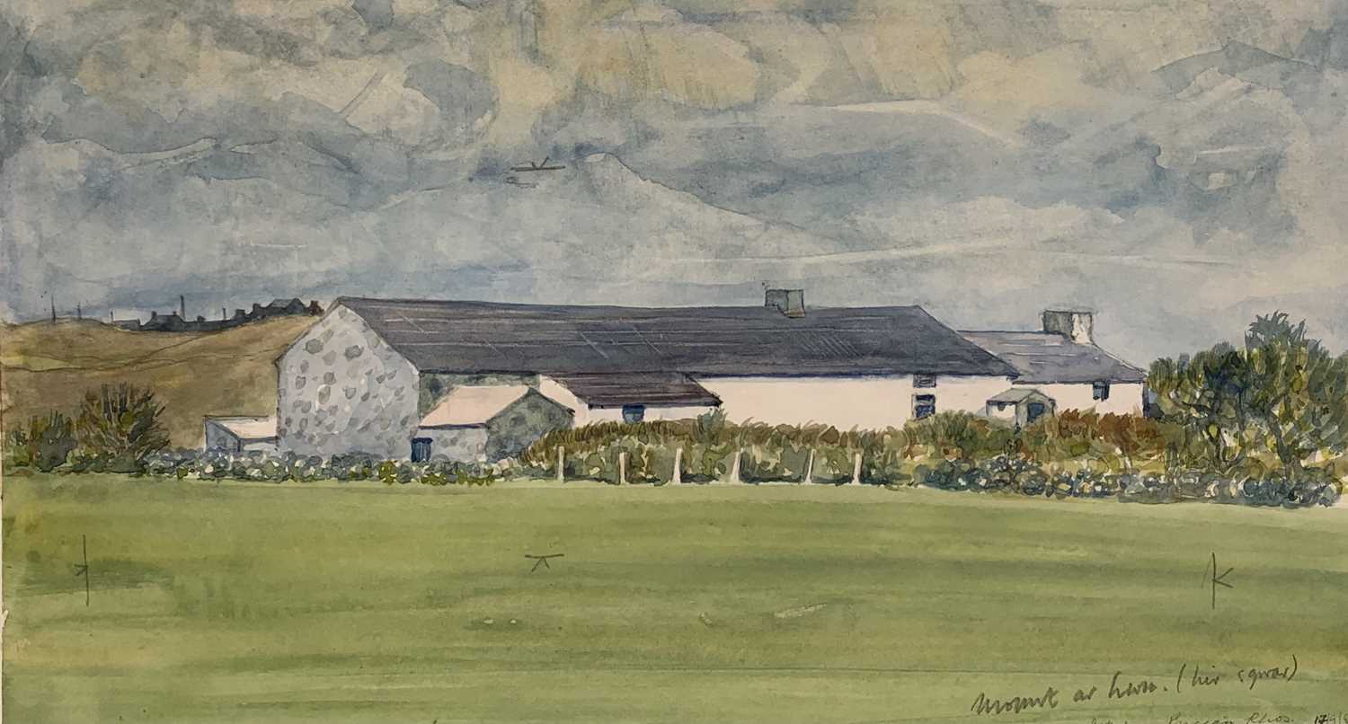 SEIRIOL DAVIES (British, 20th Century) gouache - titled verso 'Gwreiddiol Ynys Enlli 2000', signed - Image 4 of 6